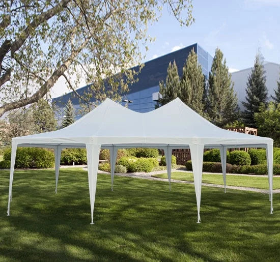 Outsunny 22.3' x 16.4' White Event Outdoor Canopies, Portable
