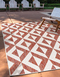 Jill Zarin Napa Indoor Outdoor Rug, Red, 3x5 ft
