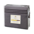Clara Clark Premier 1800 Microfiber Collection 3-Line Bed Sheet Set, Queen size, Charcoal Stone Gray