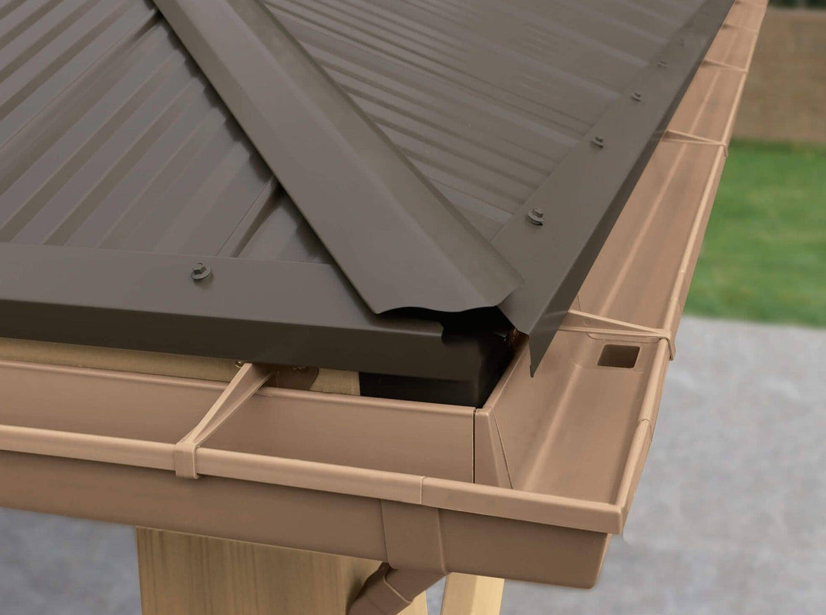 Yardistry Rain Gutter Kit for 12 x 16 Meridian Gazebo