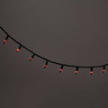 100ct Incandescent Smooth Mini Christmas String Lights Red with Green Wire - Wondershop