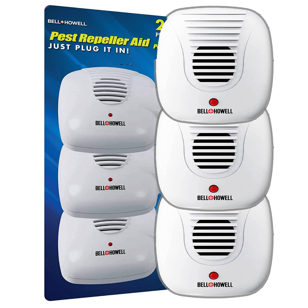 Bell and Howell Ultrasonic Pest Repeller - 3 pack