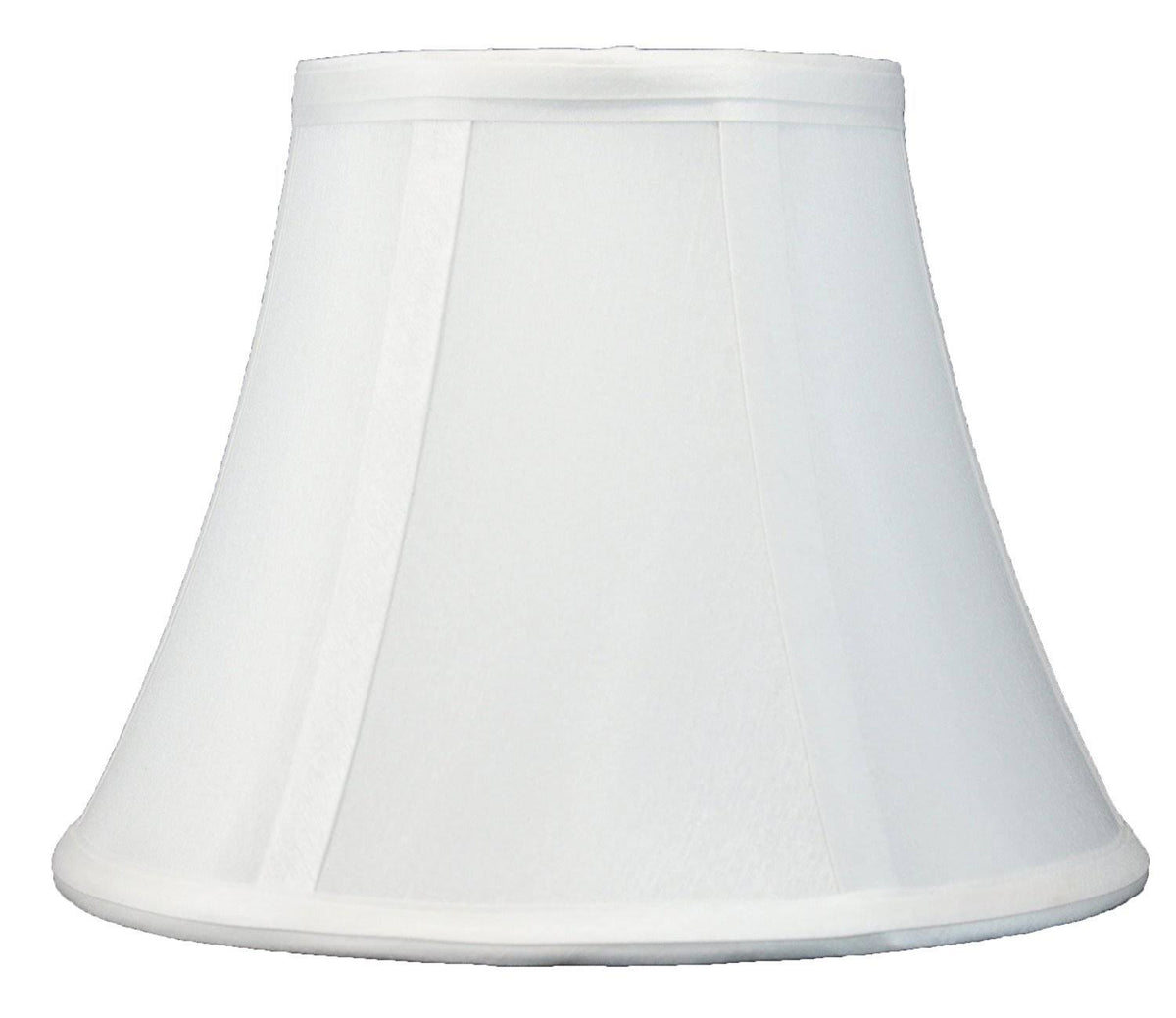 Urbanest Softback Bell Lampshade, Faux Silk, 5-Inch by 9-Inch by 7-Inch, Off White, Spider-Fitter