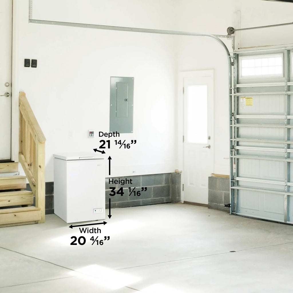 Danby DCF035A6WM 3.5 Cu. Ft. Square Model Chest Freezer DOE