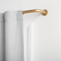 Exclusive Home Holden Wrap Around 1 inch Curtain Rod, Gold, Adjustable 52 inch-72 inch
