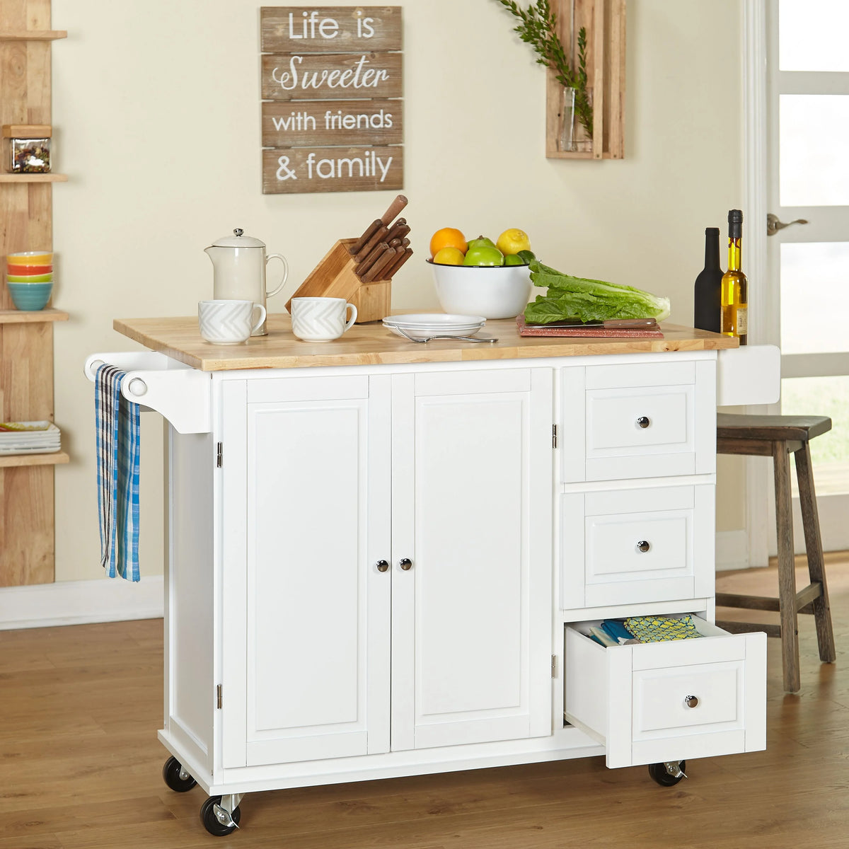 Thatcher Kitchen Cart, Grey