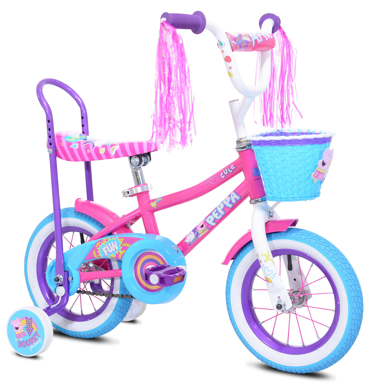 Bicycles 12 Peppa Pig High Rise Child Girls Bicycle. Pink