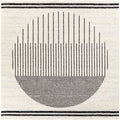 Corum Abstract Black/Ivory Area Rug Trent Austin Design Rug Size: Square 7'10"