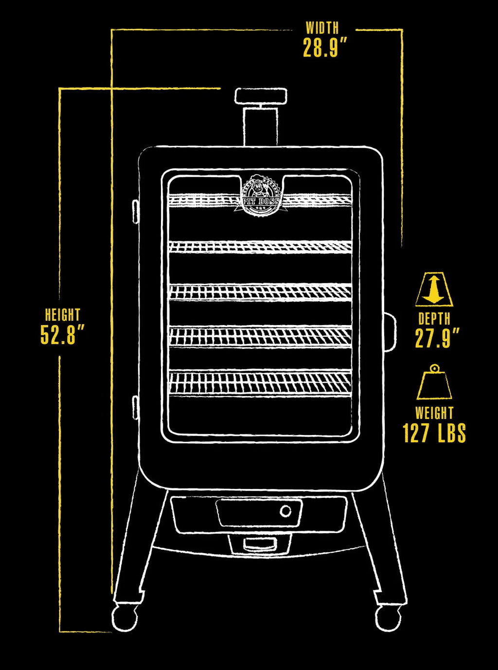 Pit Boss 5 - Series Wood Pellet Vertical Smoker