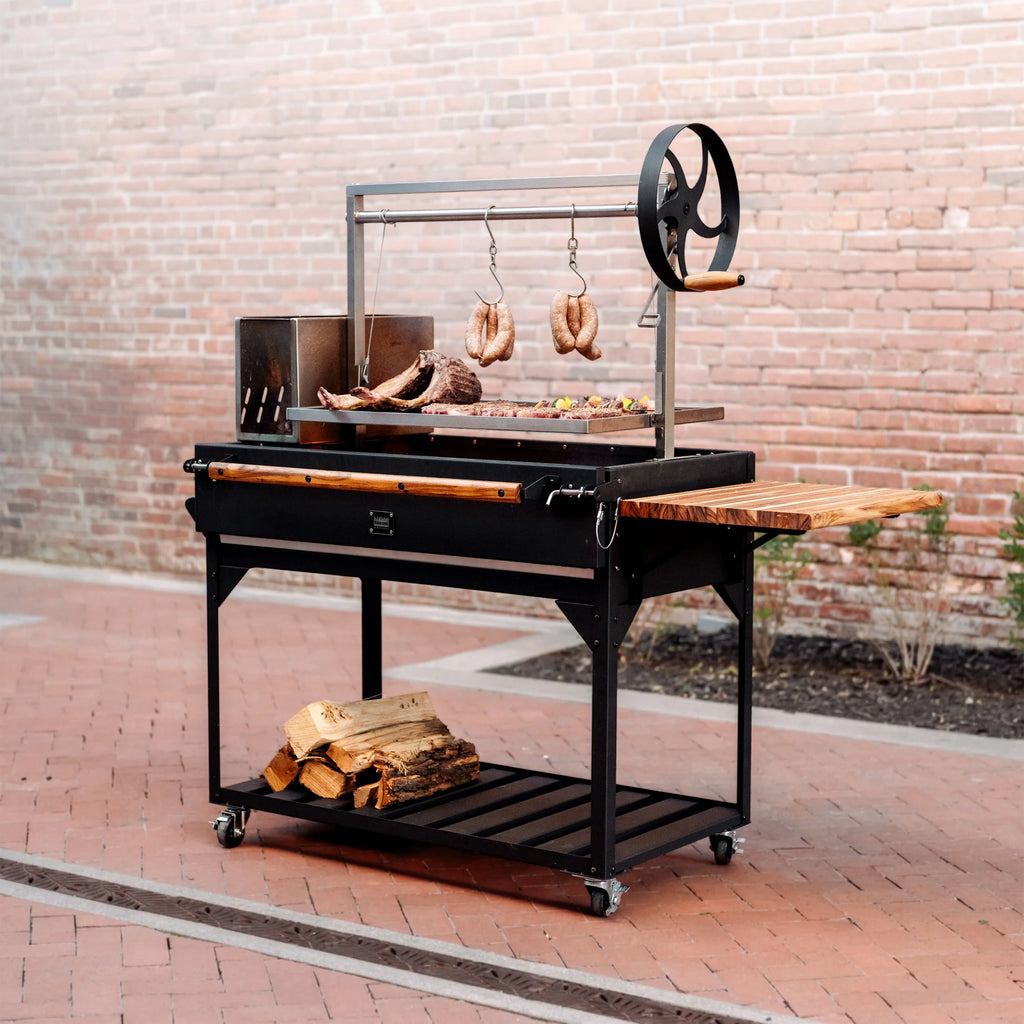 Backyard Discovery Argentine Santa Maria Wood Fire & Charcoal Steel BBQ Grill, Brasero