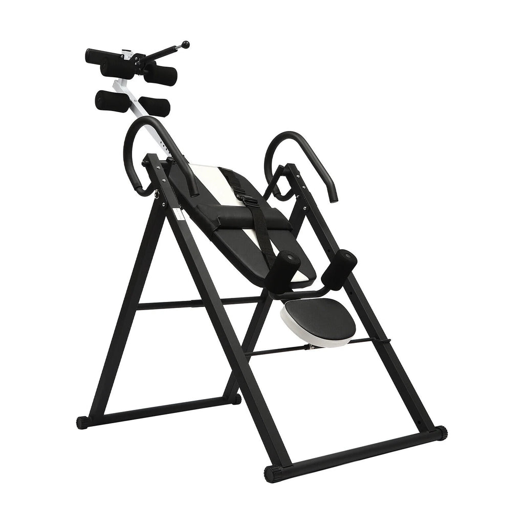 Foldable Inversion Table Teeter Advanced Back Pain Ankle Relief Gravity Fitness