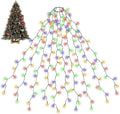 SALCAR Christmas Decoration String Lights, 6.6ft x 8 Lines Fairy Lights for 6-8ft Xmas Tree, 280 LEDs Christmas Tree Lights for Outdoor and Indoor