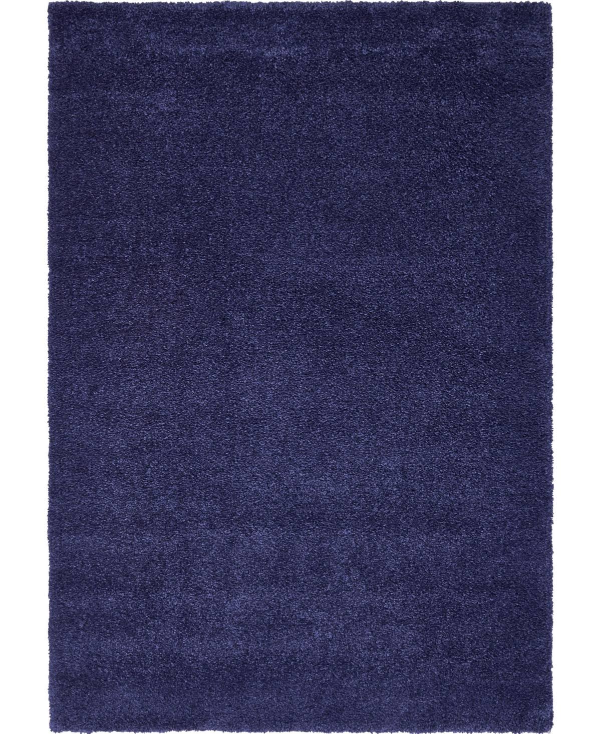Unique Loom Solid Calabasas Solo Area Rug - 5' x 7'7" - Navy Blue