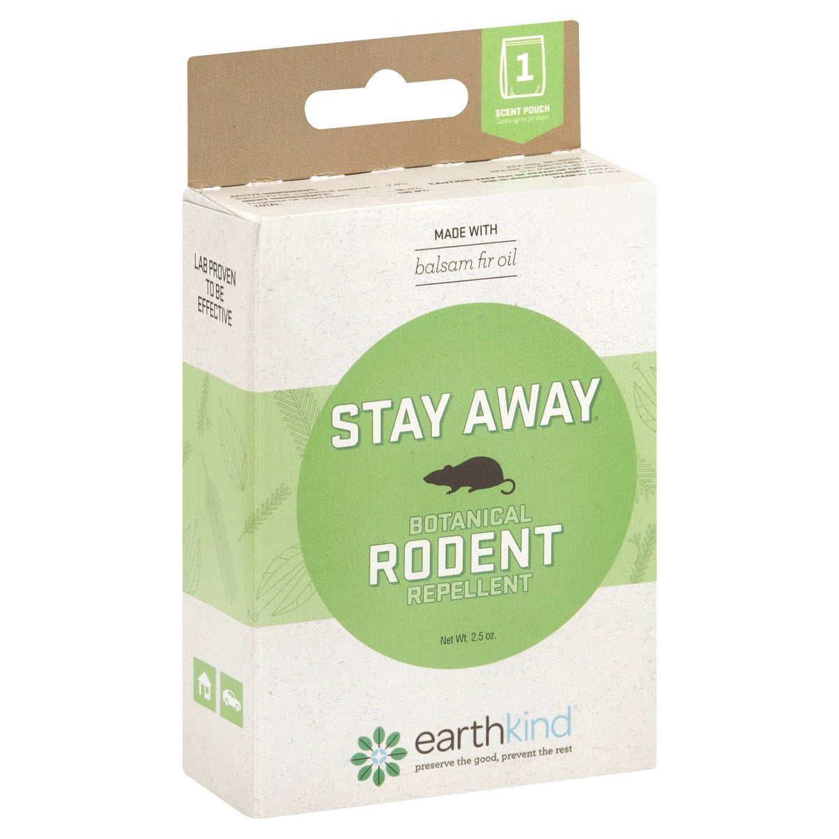 Earthkind Stay Away, Rodent, Scent Pouch - 1 pouch 2.5 oz