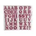 Iron-On Glitter Cooper Letters 1.5" in Pink by Transfermations