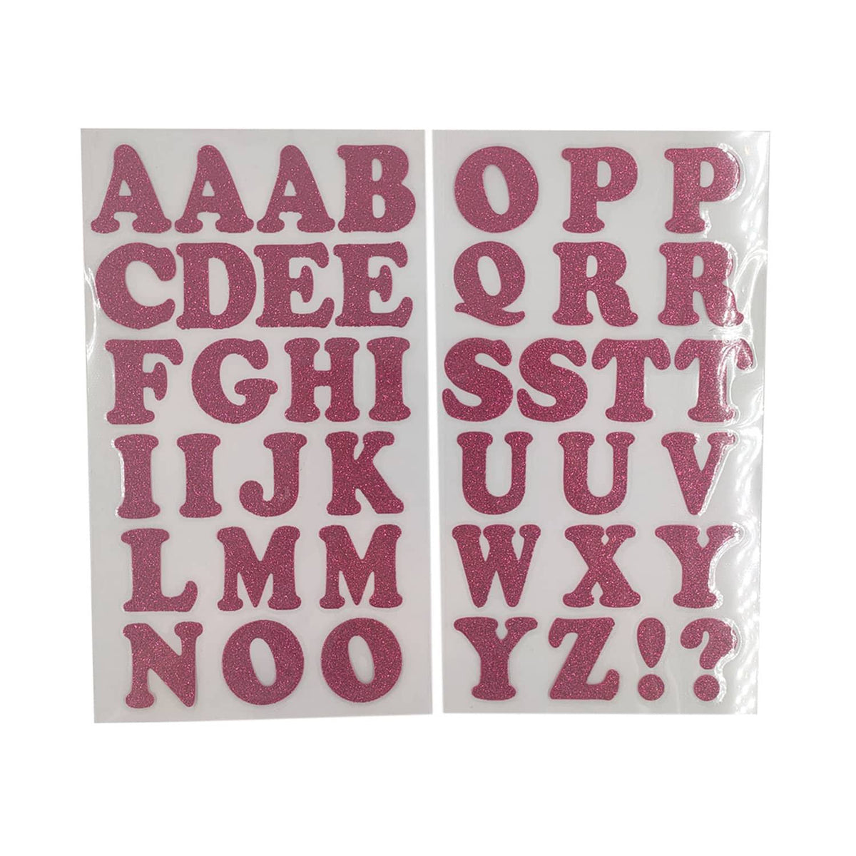 Iron-On Glitter Cooper Letters 1.5" in Pink by Transfermations