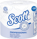 Scott Essential Professional 100% Recycled Fiber Bulk Toilet Paper for Business (13217), 2-Ply Standard Rolls, White, 80 Rolls/Case, 506 Sheets/Roll