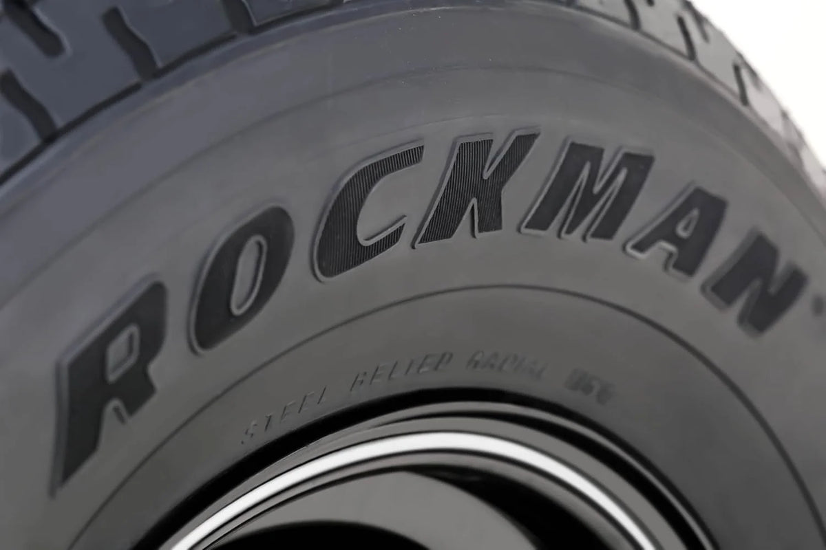 ROCKMAN Trailer Tire Wheel Assembly ST175/80R13 6 - Ply C 91M 5 Lug on 4.5" PCD Silver Mod Rim, SET 2