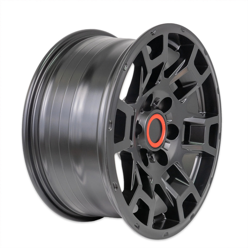Thewheeldepot Aluminum Alloy 17 - Inch Wheel, 6x139.7 Lug, 17in x 8in/9in Rim, 6 Lugs, Black for Tacoma, 1 Pack