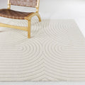 Balta Caserio Cream 5 ft. 3 in. x 7 ft. Abstract Area Rug