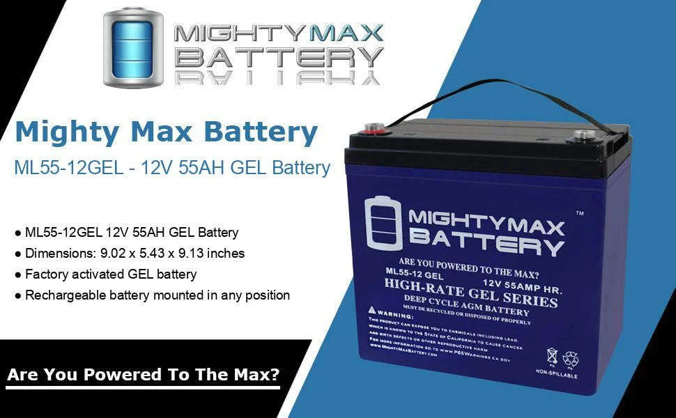 ML35 - 12 GEL - 12 Volt 35 AH, GEL Type, Internal Thread (INT) Terminal, Rechargeable AGM Battery