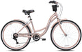 26 in. Bayside Women's Cruiser Bike. Rose Gold