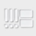8pc Plastic Drawer Organizer Set White - Brightroom