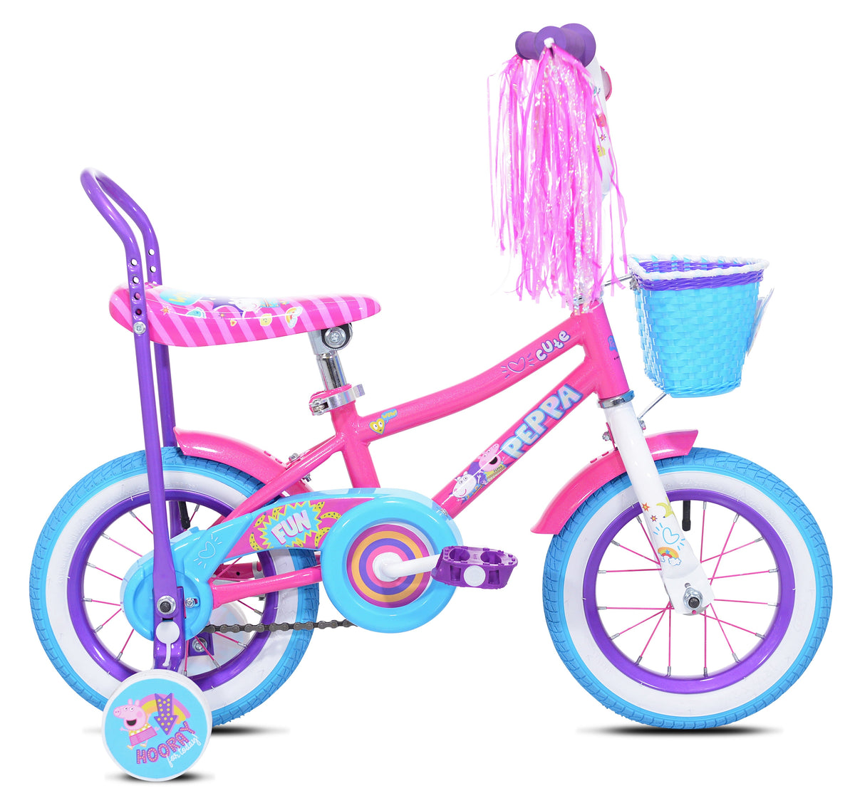 Bicycles 12 Peppa Pig High Rise Child Girls Bicycle. Pink