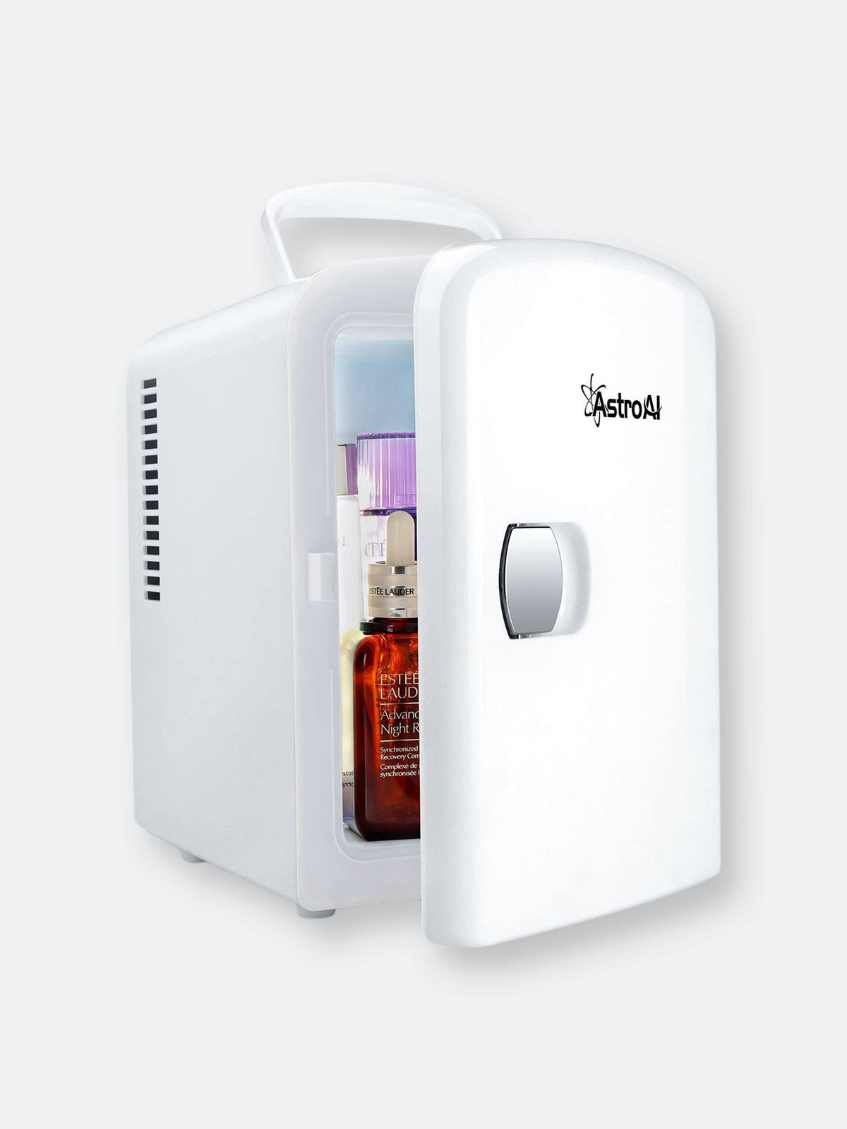 AstroAI Mini Fridge 4 Liter/6 Can AC/DC Portable Thermoelectric Cooler and Warmer for Skincare, Foods, Medications, Home and Travel, White