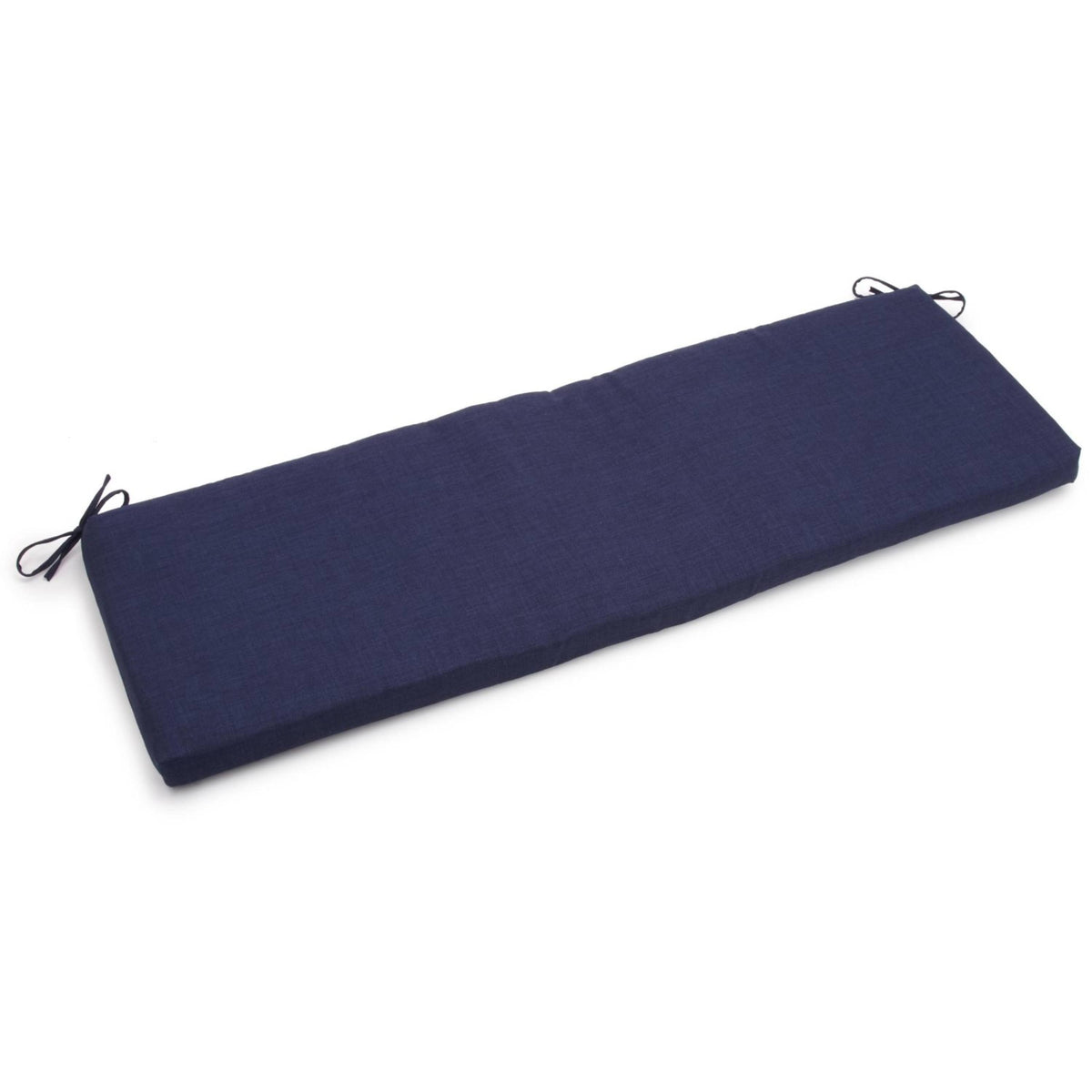 Blazing Needles 63 x 19 in. Outdoor All Weather UV Resistant 3-Seater Bench Cushion, Blue