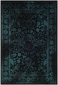 Safavieh Adirondack Collection ADR109K Black / Teal Rug - 10' x 14'