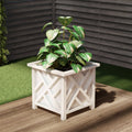 Pure Garden Box Planter - White
