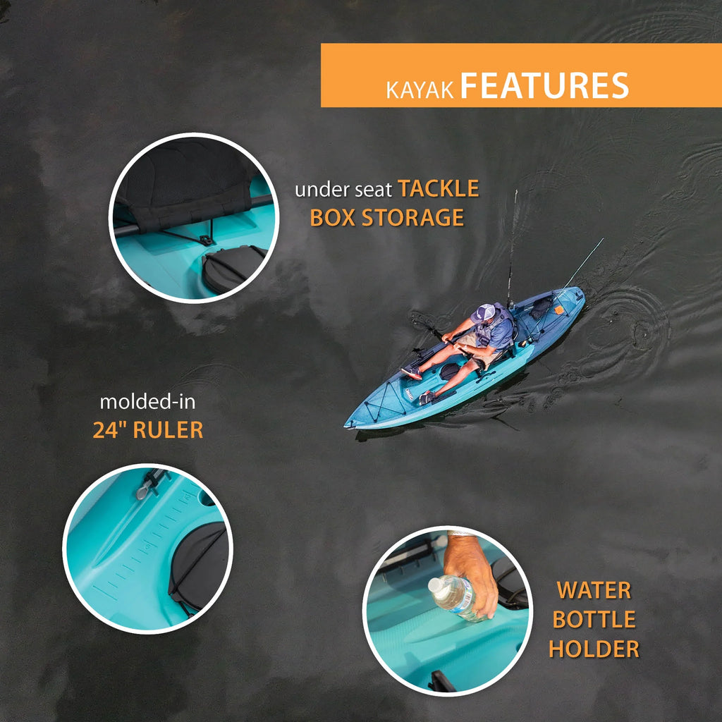Lifetime Tamarack Pro 123 in Sit - on - Top Kayak, Eclipse Fusion (91058)