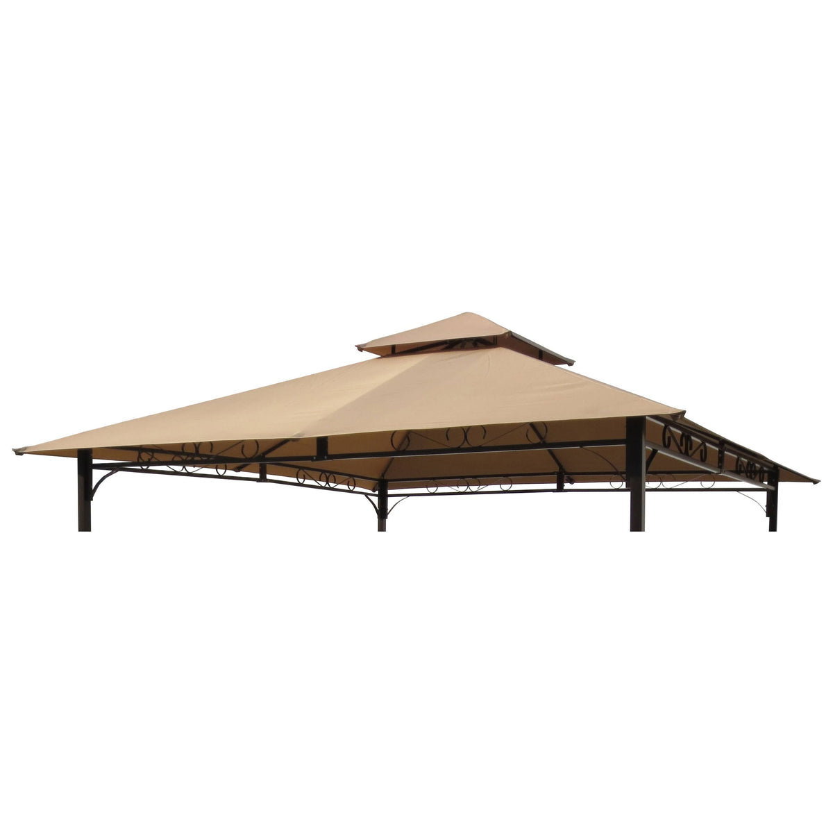 St. Kitts Replacement Canopy for 10 ft. Canopy Gazebo -Khaki, Size: 116 in, Beige