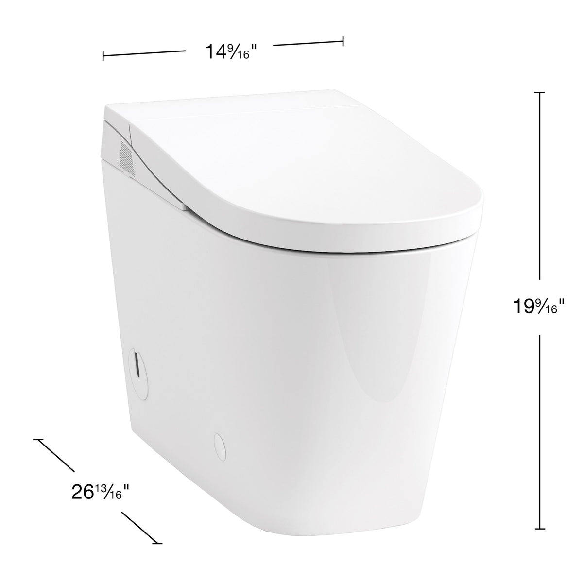 Kohler Fora One - Piece Elongated Smart Toilet, Dual - Flush