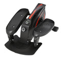 HOMCOM Mini Stepper mit LCD-Monitor, Heimtrainer, Pedaltrainer, Trainingsgerät, Stufenlos Einstellbarer Widerstand, Rutschfestes Steppbrett, Stahl