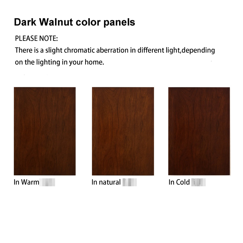 Walnut Cabinet with 6 Shelves, Adjustable Glass & Mirrored Back Design Shelf Lighted Corner Curio Shelves in