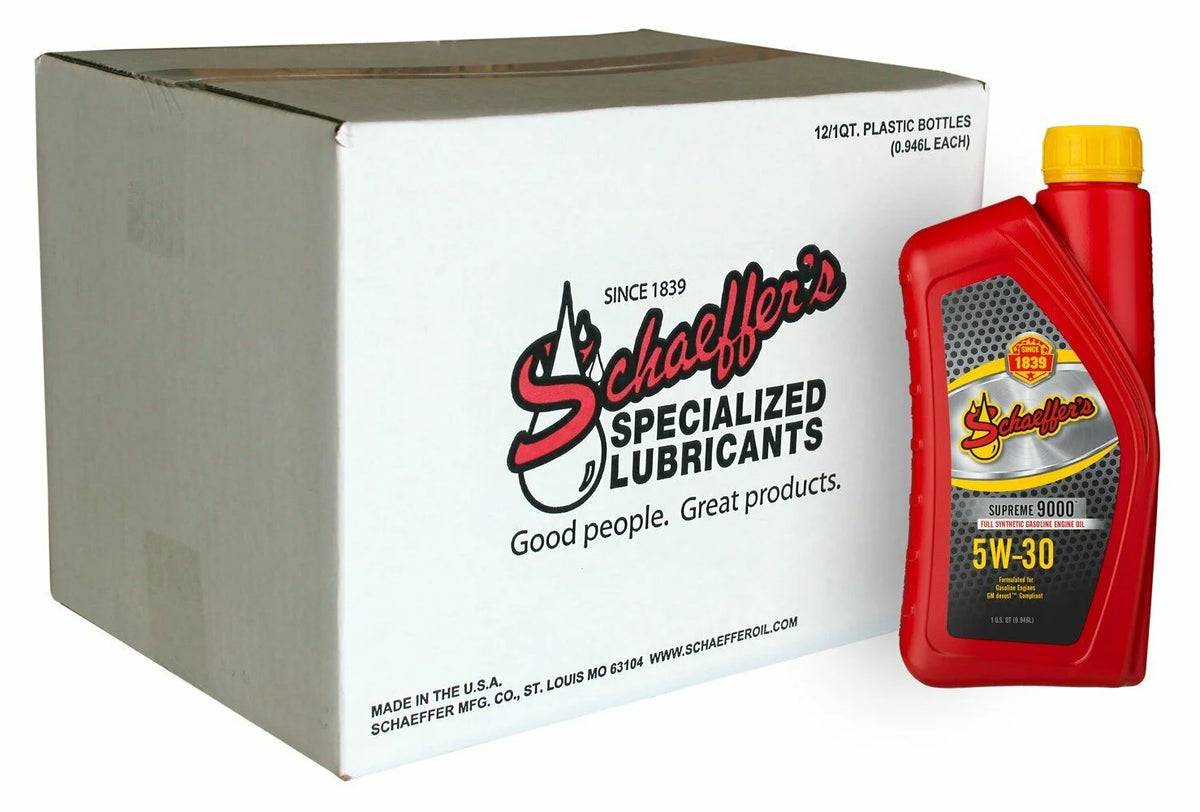Schaeffer'S Oil 9003D 5W - 30 9000 Full - Synthetic Engine Motor Oil - 1 DOZEN
