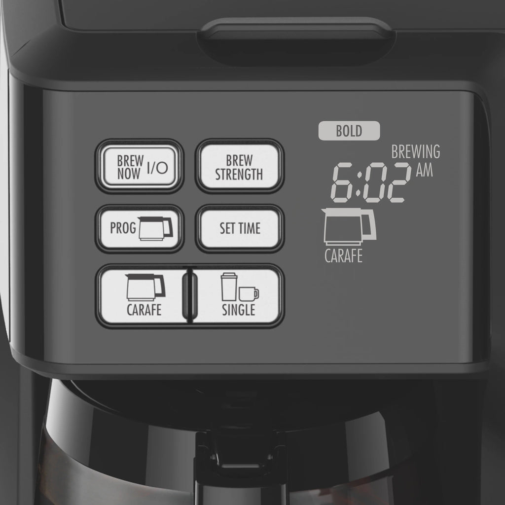 Hamilton Flexbrew Programmable Single Serve Pod to 12 Cup Coffee Maker, Black