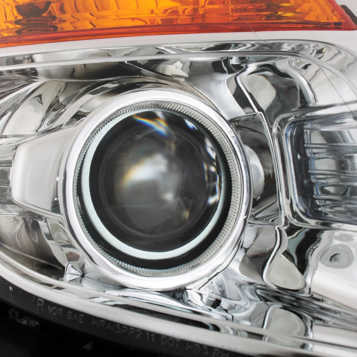 AKKON - for 2011 - 15 Ford Explorer Driver + Passenger Projector Headlight Assembly Chrome Housing Clear Lens Full Set