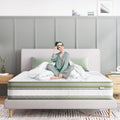 12 inch Queen Mattresses. Pocket Spring Hybrid Mattress with Gel Memory Foam for Cool Sleep