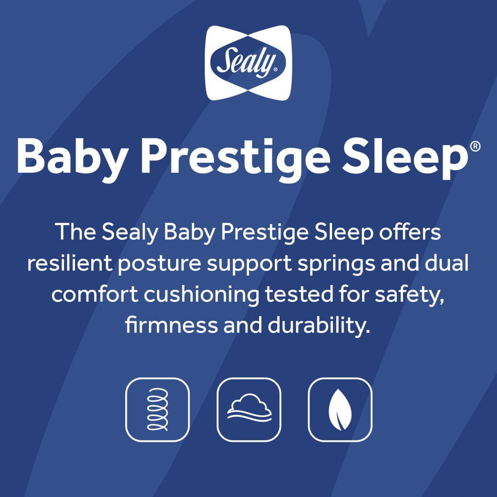Baby Prestige Sleep Ultra-Premium 2-Stage Antibacterial. 204 Coil. Crib & Toddler Mattress