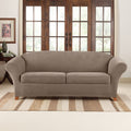 Sure Fit Stretch Pique 2 Cushion Sofa Slipcover - Taupe
