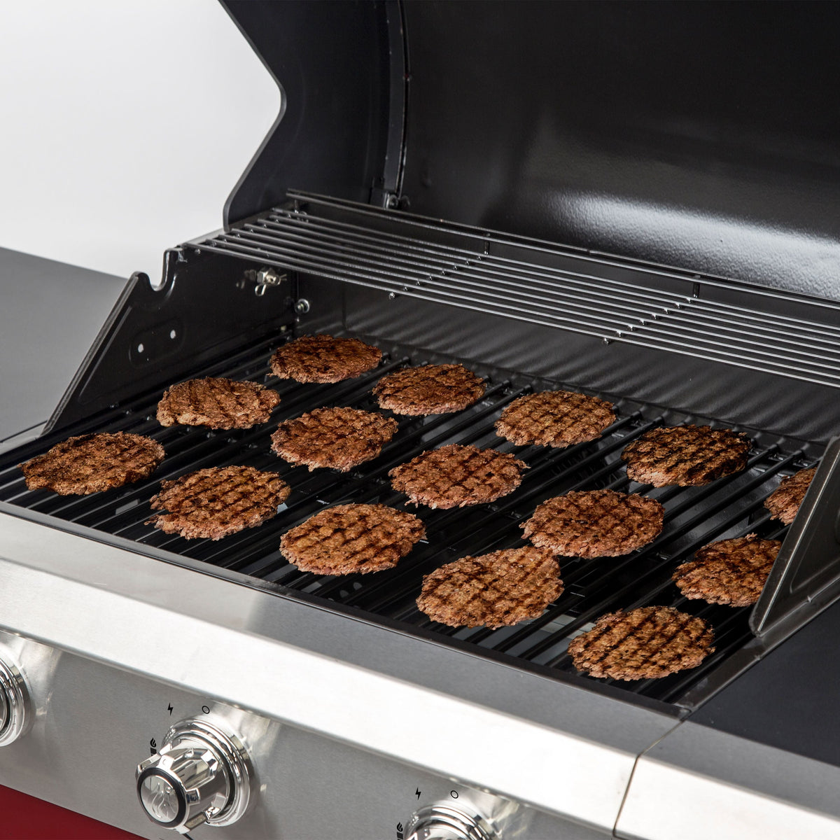 Glo 3 Burner Red Propane Gas Grill
