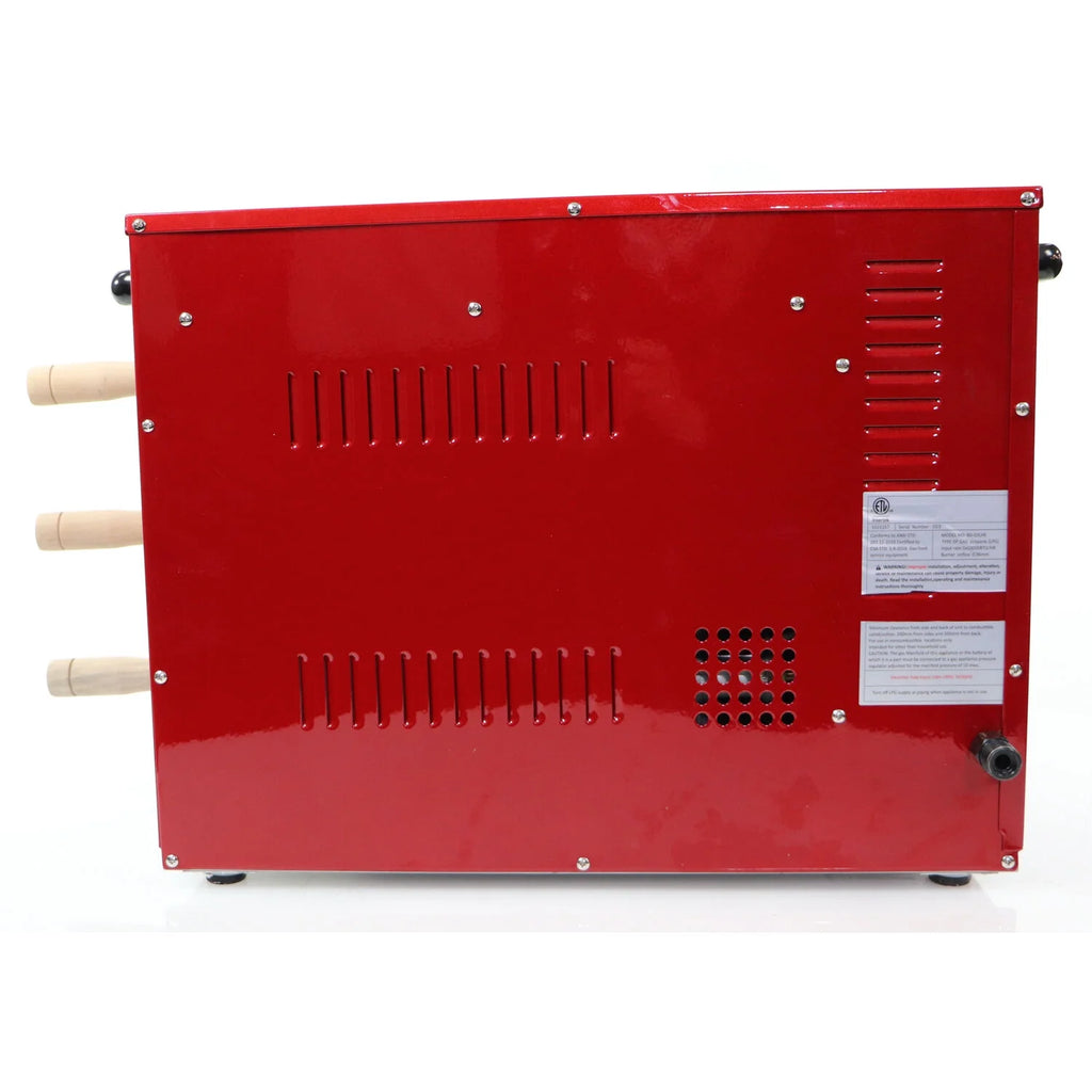 Brazilian Flame 2 - Skewer Brazilian Rotisserie Electric Grill in Red