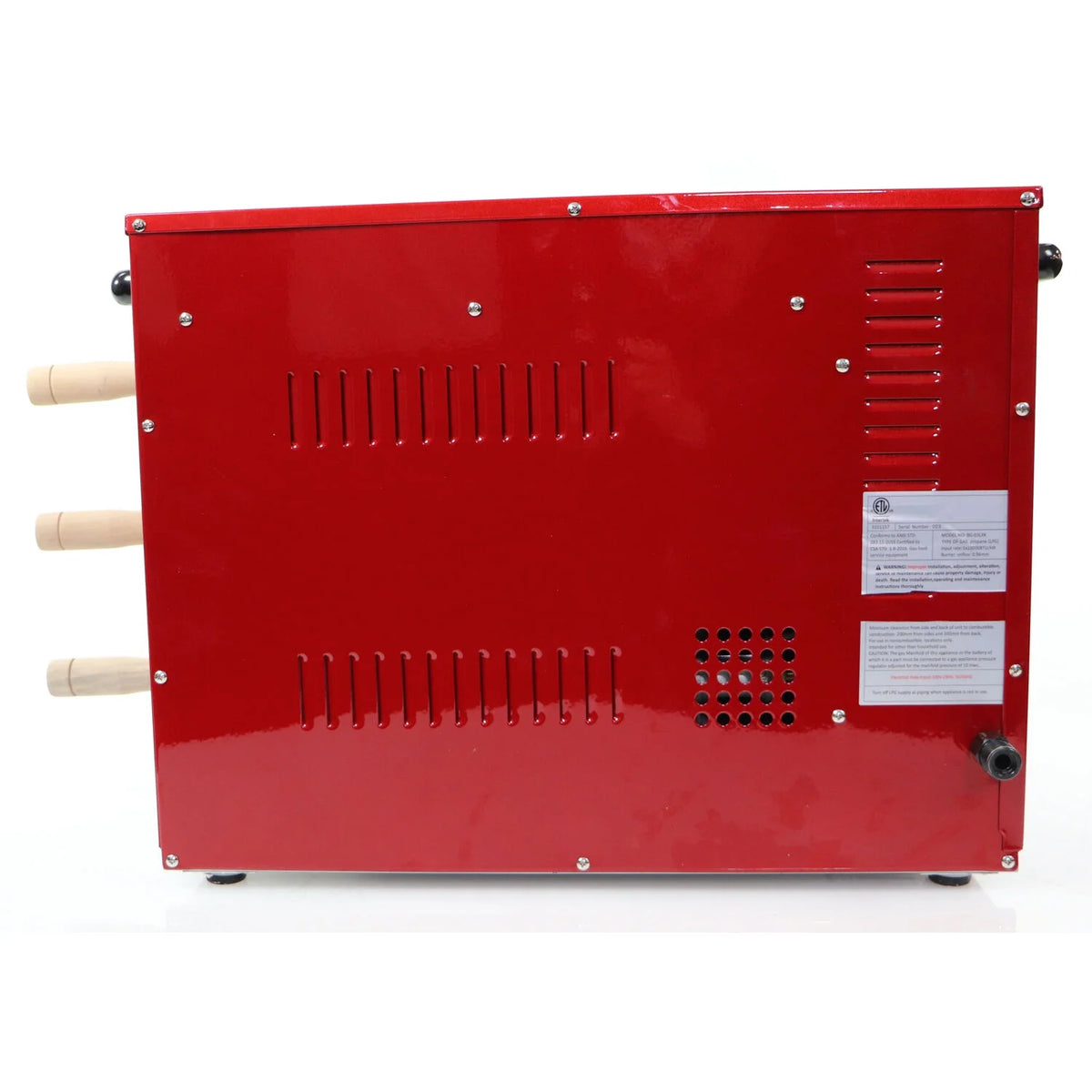 Brazilian Flame 2 - Skewer Brazilian Rotisserie Electric Grill in Red