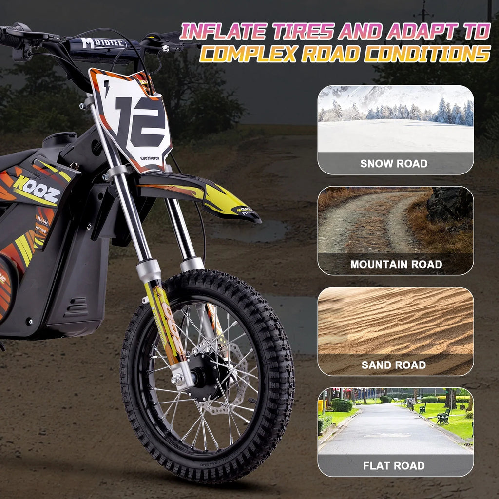 Mototec 36v 1000w (HP112E) Electric Dirt Bike Blue