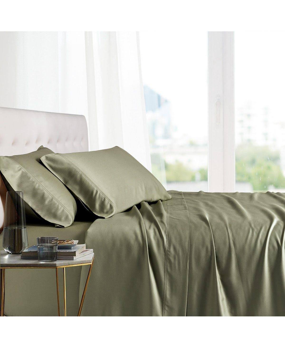 100% Viscose from Bamboo Sheet Set, California King - Sage