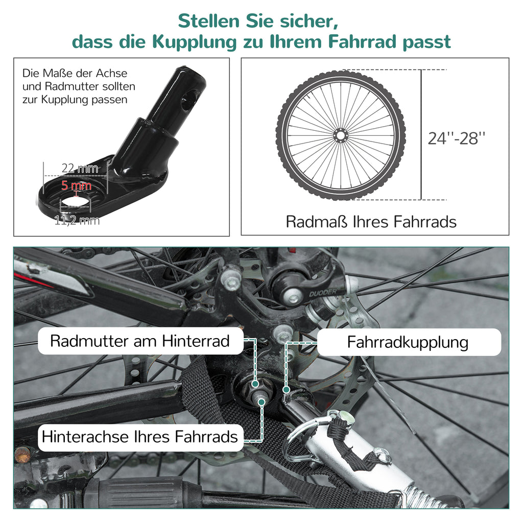 HOMCOM Lastenanhänger Bollerwagen 130 x 64 x 103 cm Stahl Schwarz+Rot