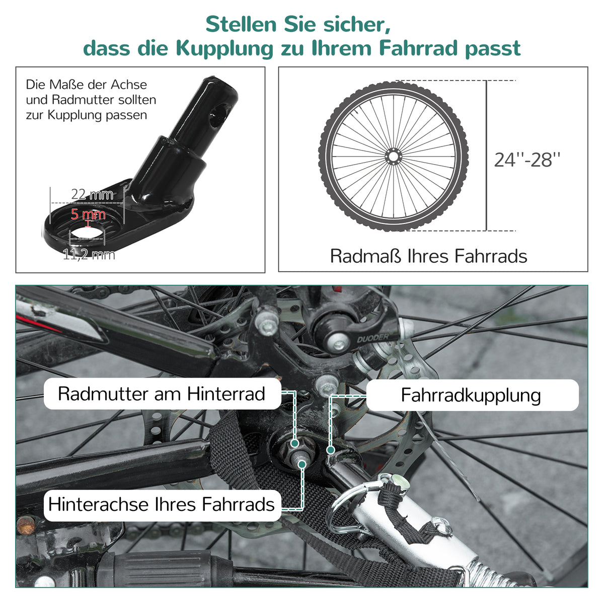 HOMCOM Lastenanhänger Bollerwagen 130 x 64 x 103 cm Stahl Schwarz+Rot